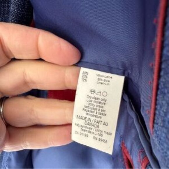 TailoRED Loro Piana Summertime Wool Silk Linen Sport Coat Blazer Blue size 40R - Picture 1 of 10